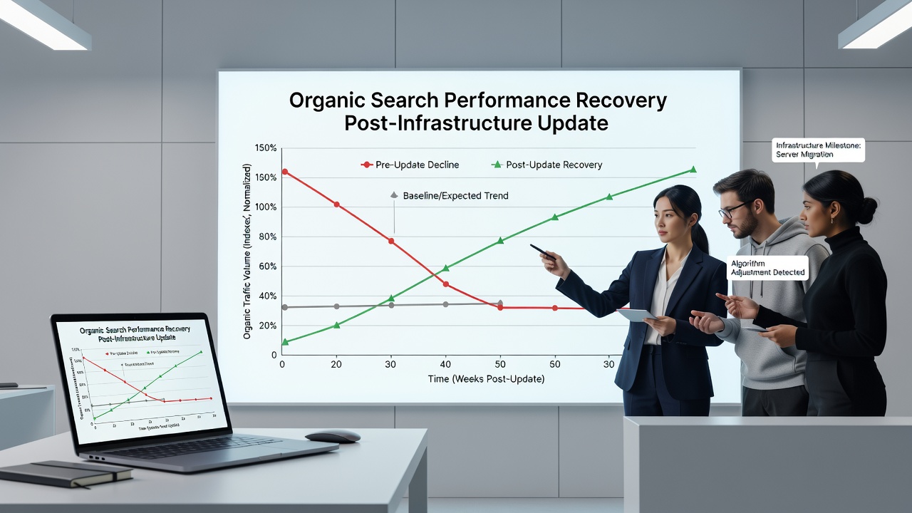 Analyzing Recovery Patterns in Organic Search Performance After Infrastructure Updates